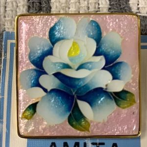 Vintage Amita Cloisonné Brooch